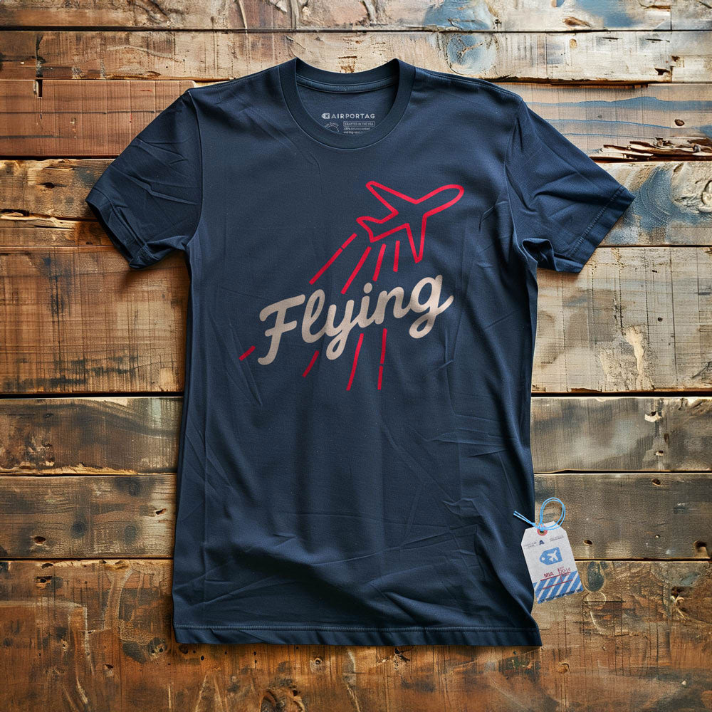 Flying Up Plane - T-Shirt