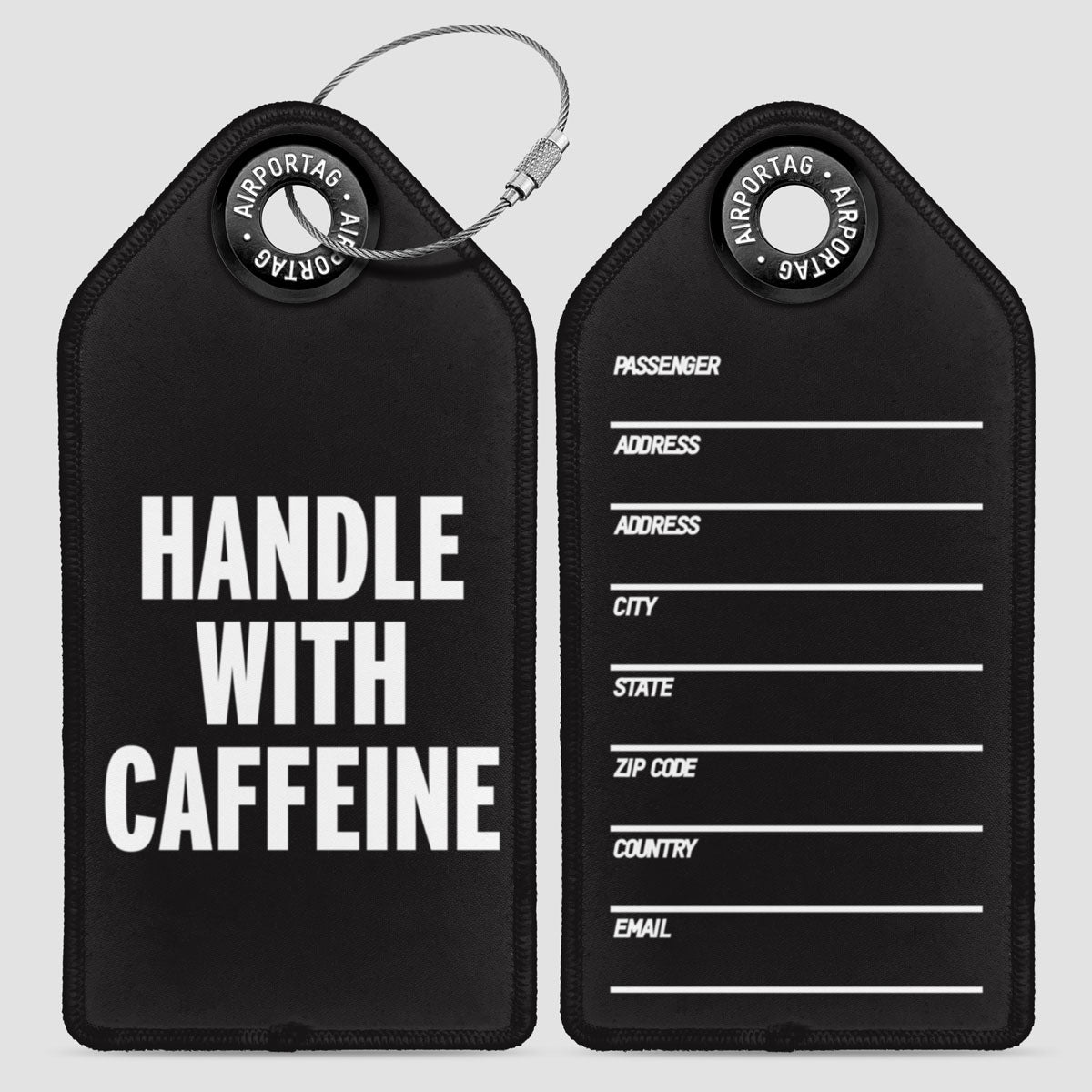 Handle with Caffeine - Luggage Tag