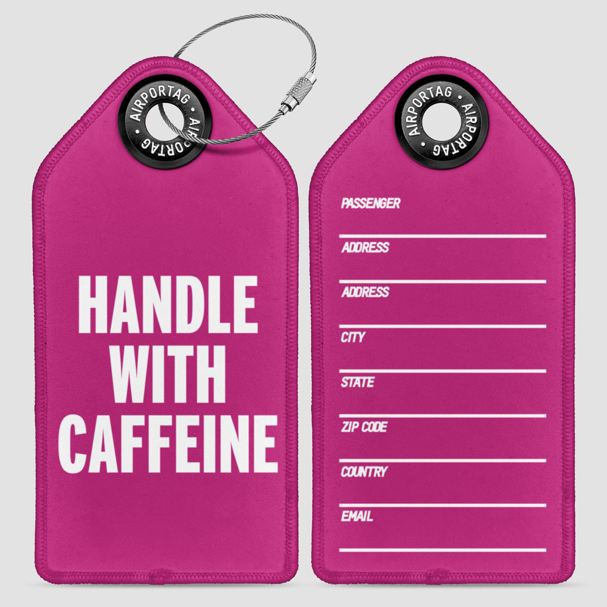 Handle with Caffeine - Luggage Tag