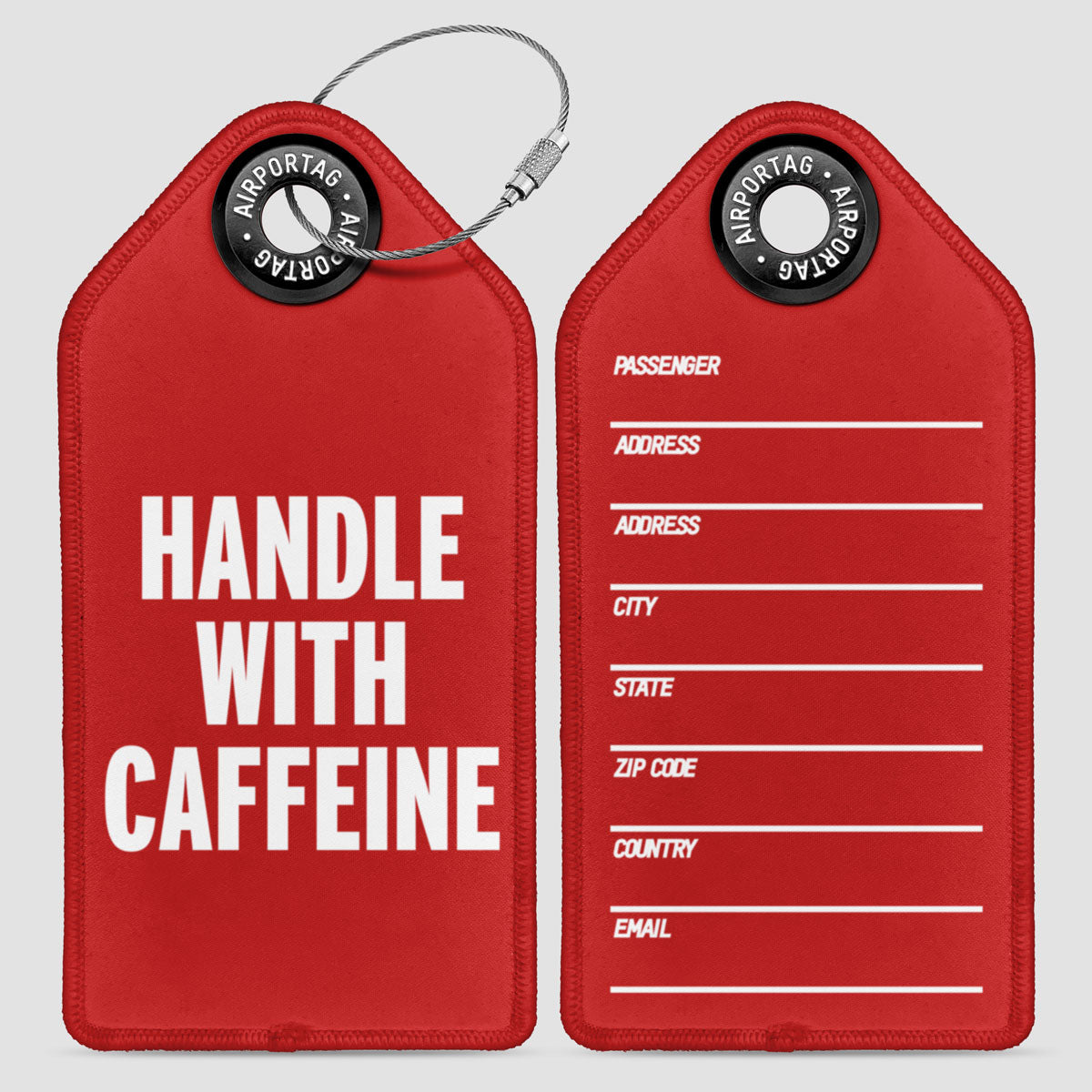 Handle with Caffeine - Luggage Tag