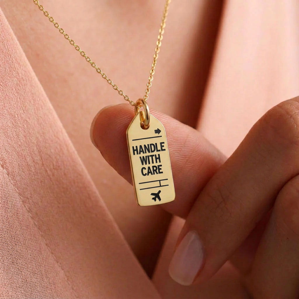 Handle With Care - Mini Tag - Charm