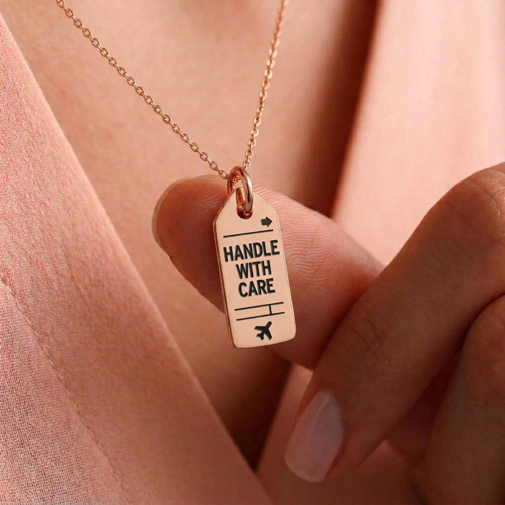 Handle With Care - Mini Tag - Charm