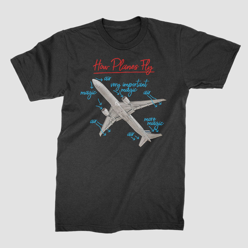 飛行機が飛ぶ方法 - Tシャツ