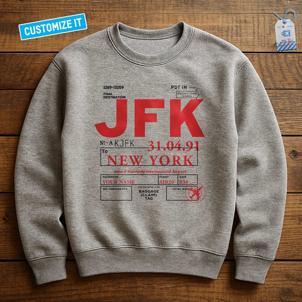Airport Code - Custom - Sweatshirt