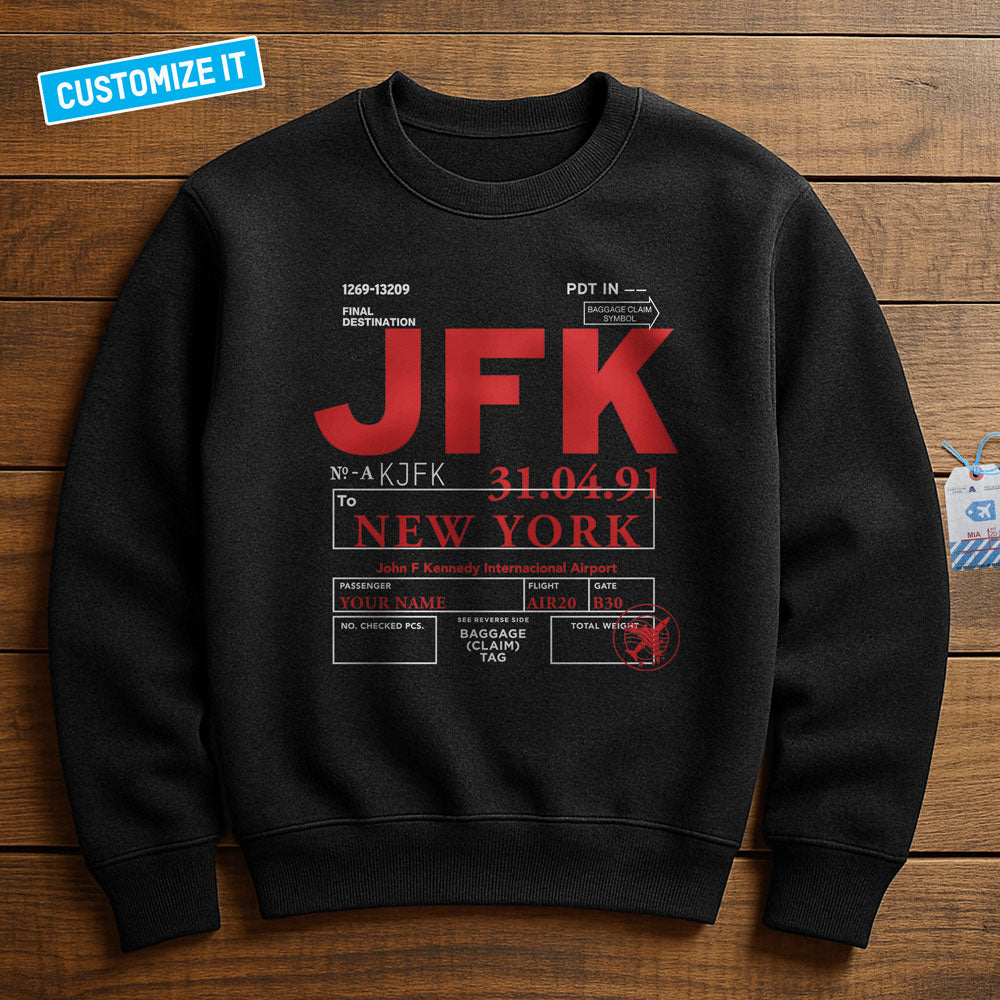 Airport Code - Custom - Sweatshirt