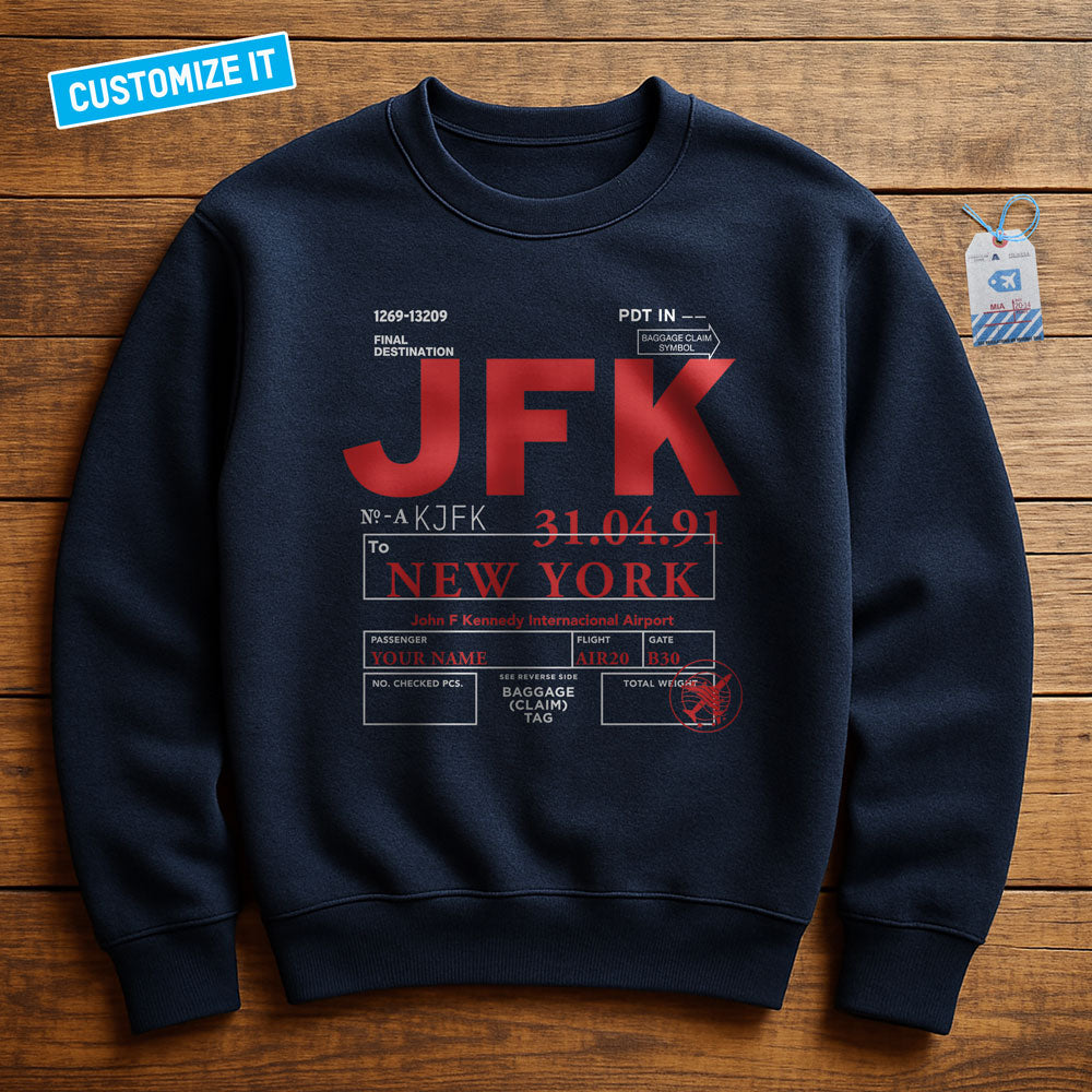 Airport Code - Custom - Sweatshirt