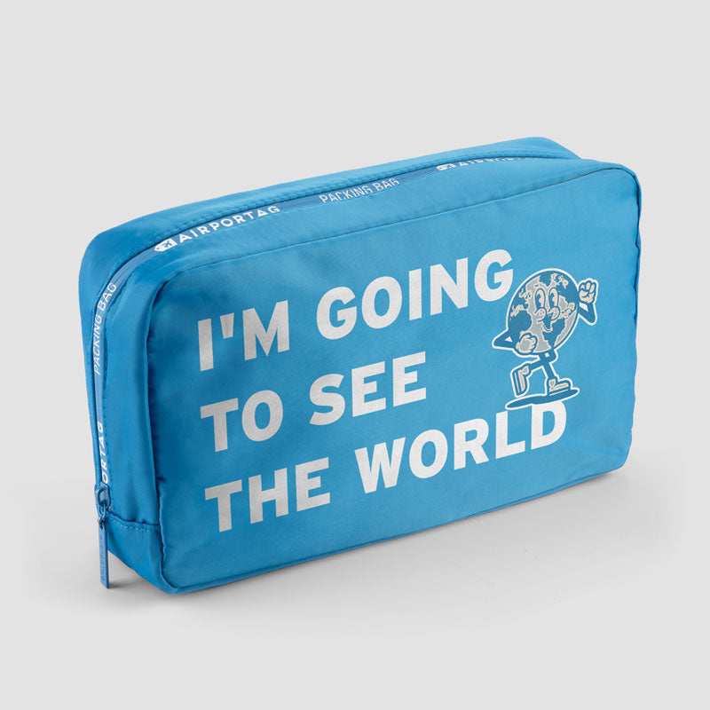 I'm Going - World Map - Packing Bag