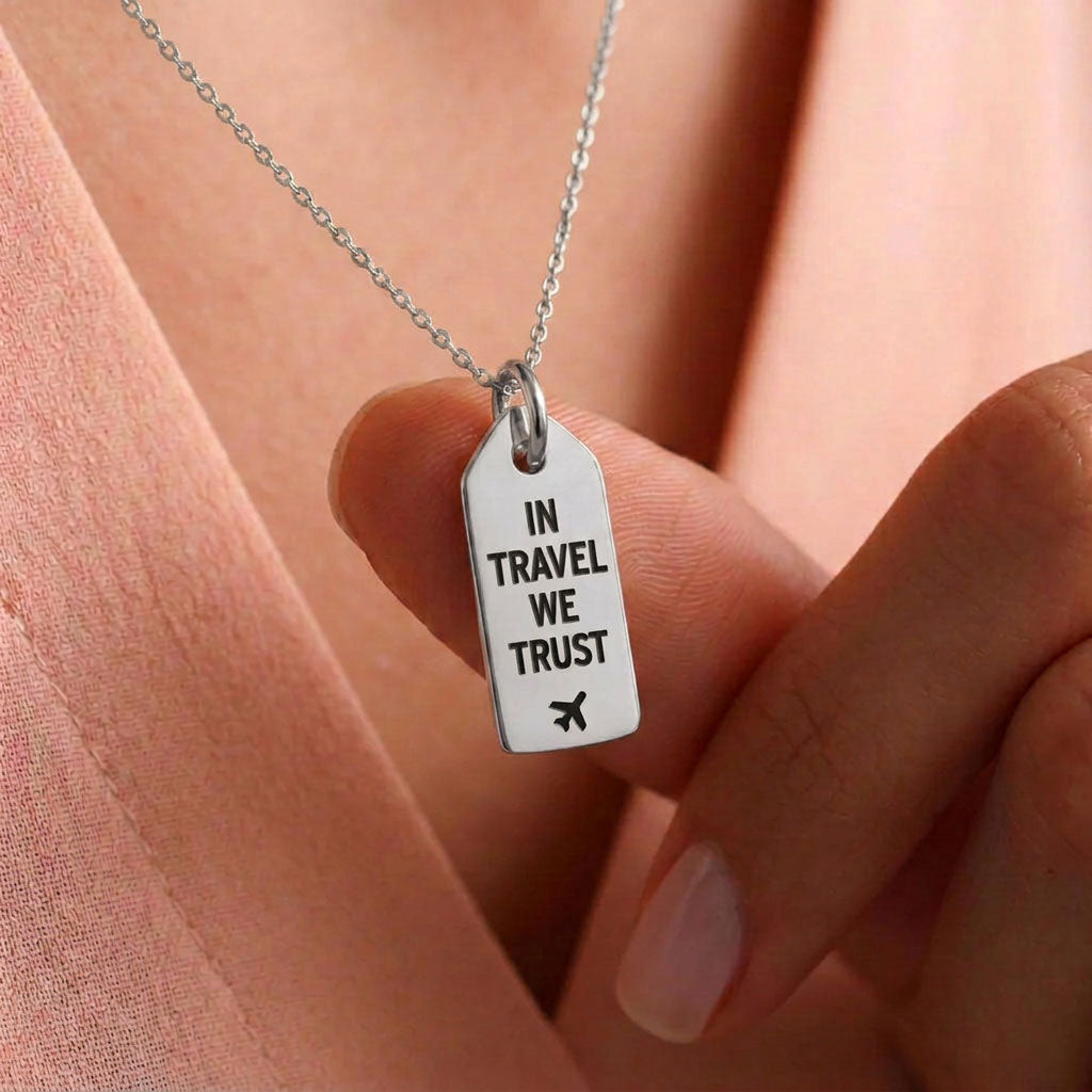 In Travel We Trust - Mini Tag - Charm