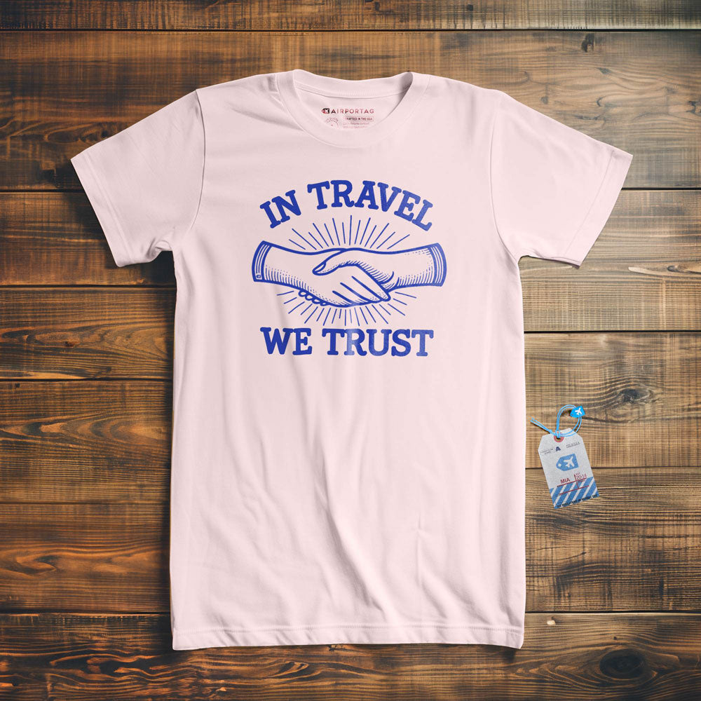 In Travel We Trust Hands - T-Shirt