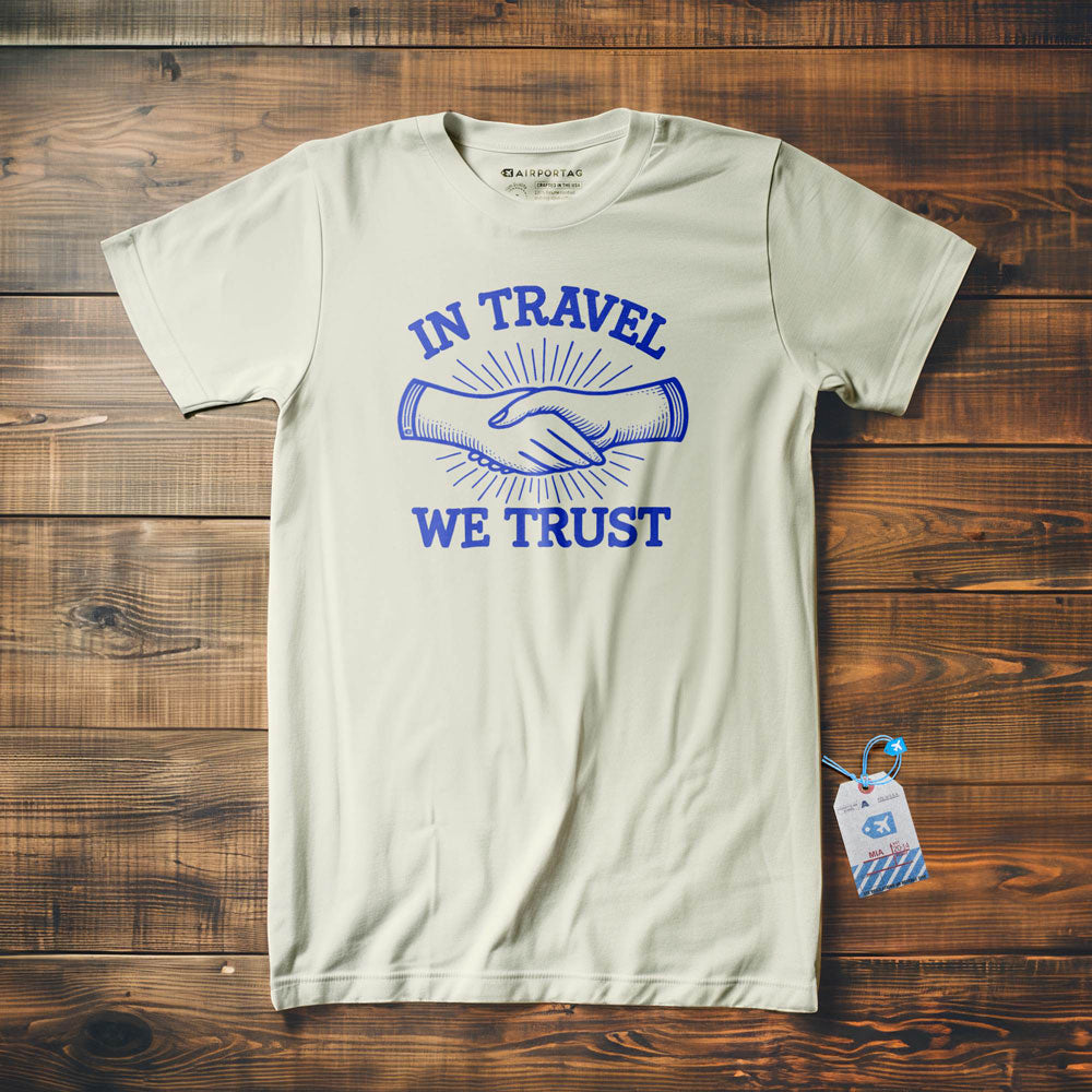 In Travel We Trust Hands - T-Shirt