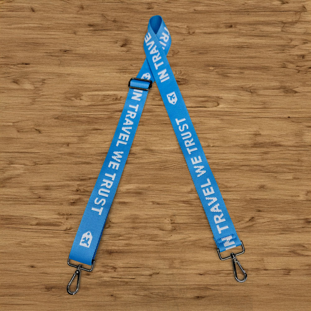 In Travel We Trust - Adjustable Bag Strap