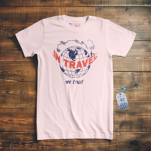 In Travel We Trust Vintage Globe T-shirt
