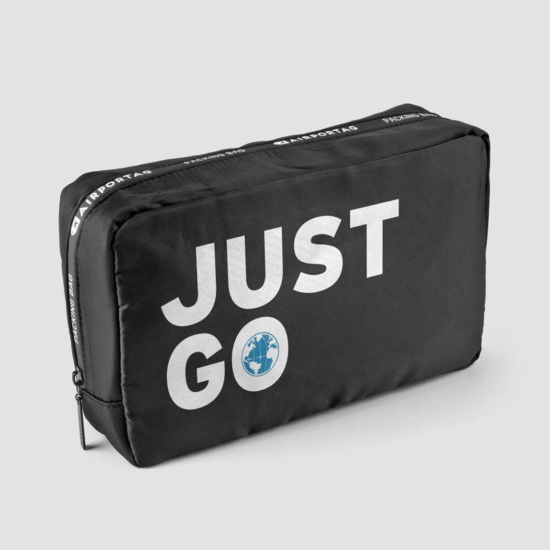 Just Go - World Map - Packing Bag