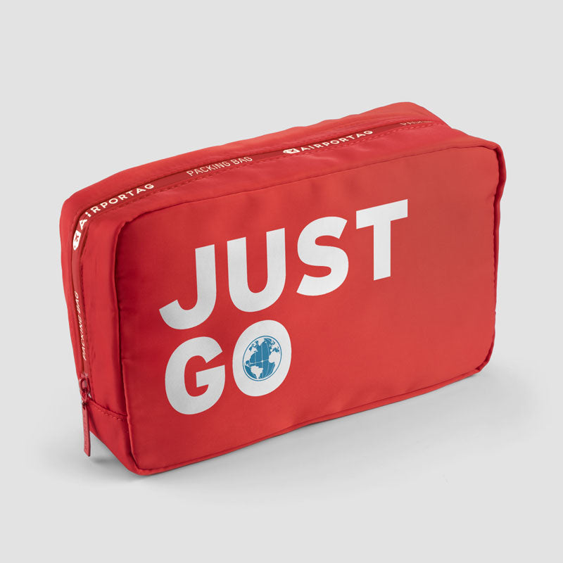 Just Go - World Map - Packing Bag