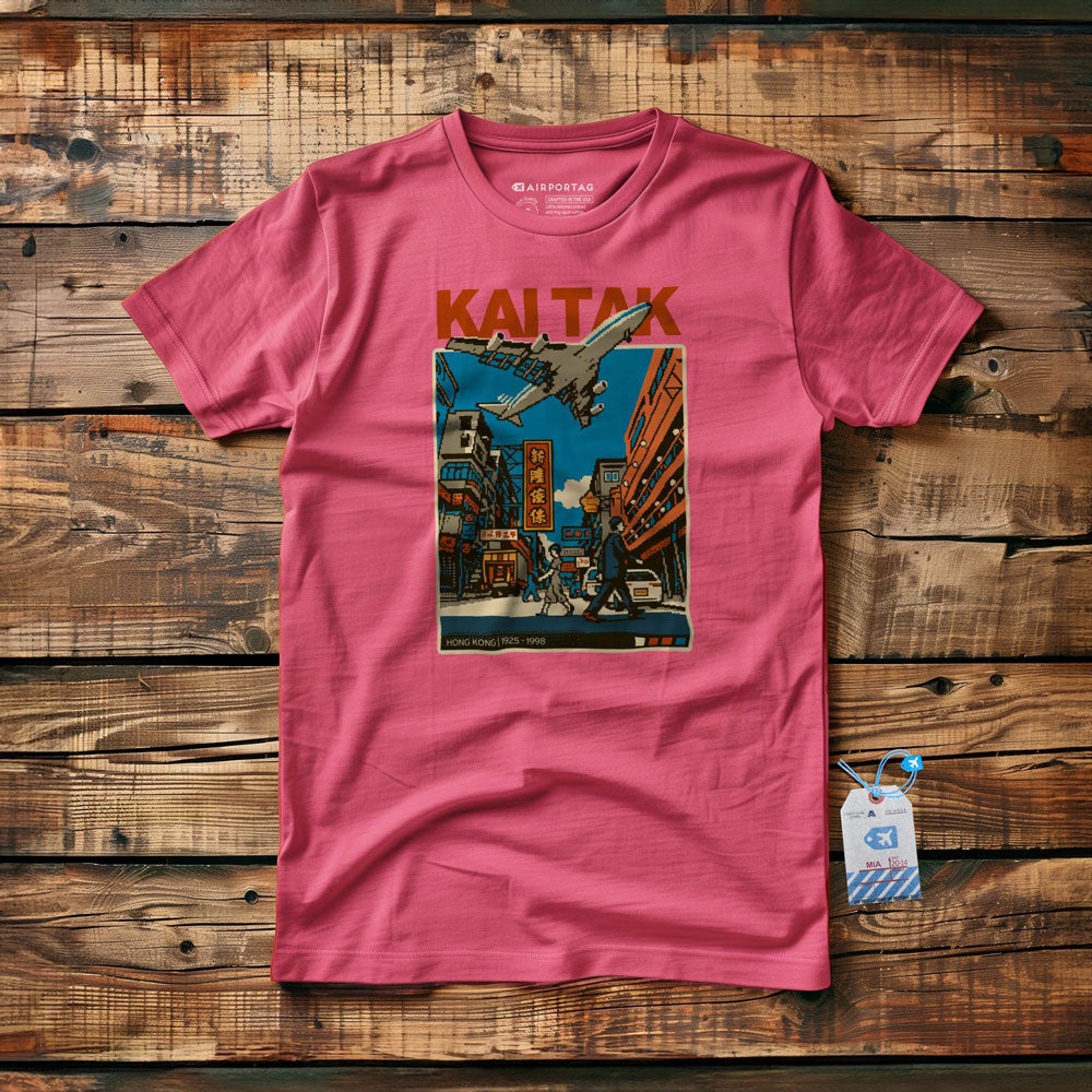 Kai Tak Pixel Art - T-Shirt