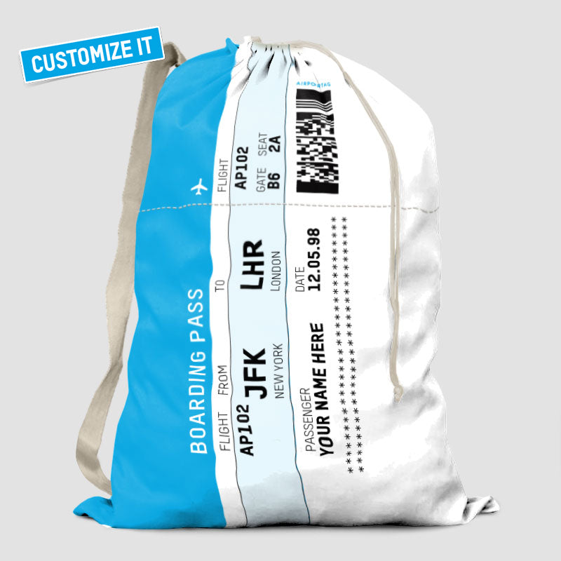Carte d'embarquement - Sac à linge