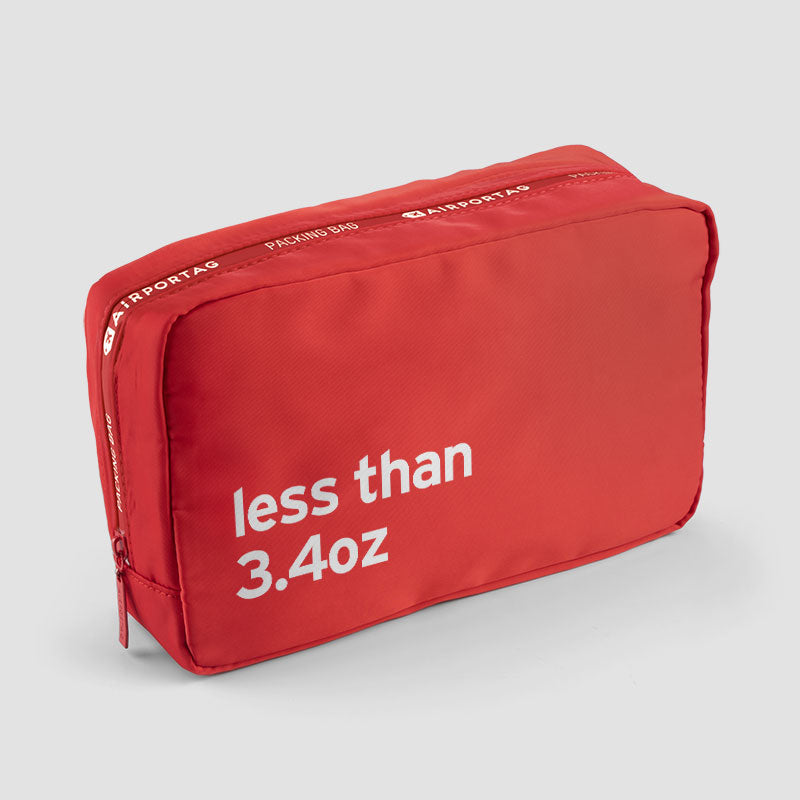 Less than 3.4oz - Packing Bag