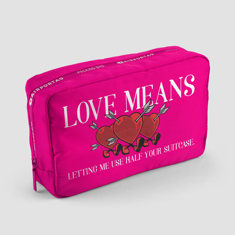 Love means ... Half Suitcase - Packing Bag