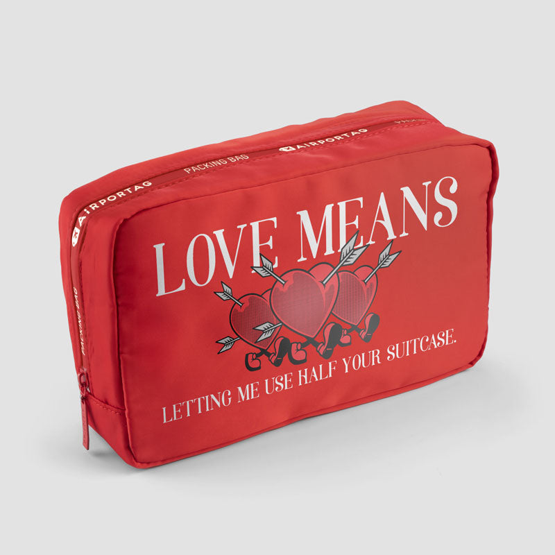 Love means ... Half Suitcase - Packing Bag