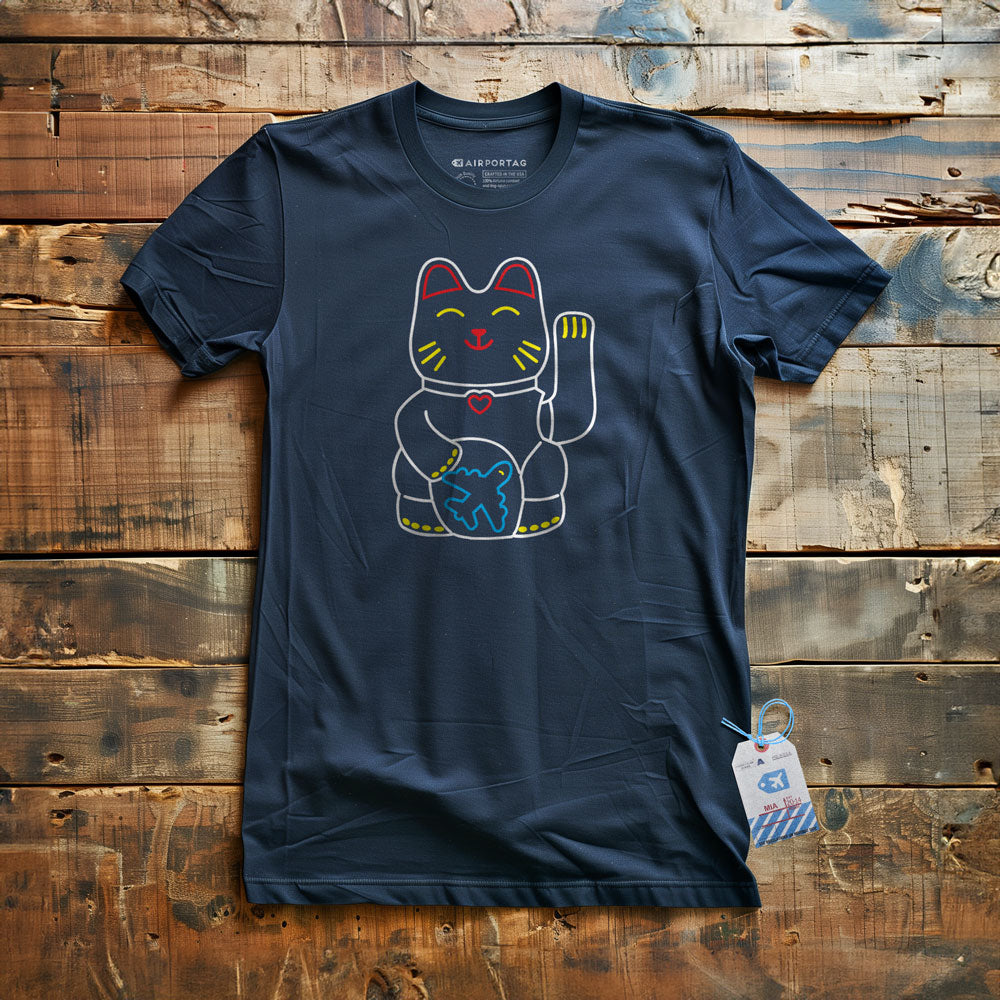 Lucky Flying Cat - T-Shirt