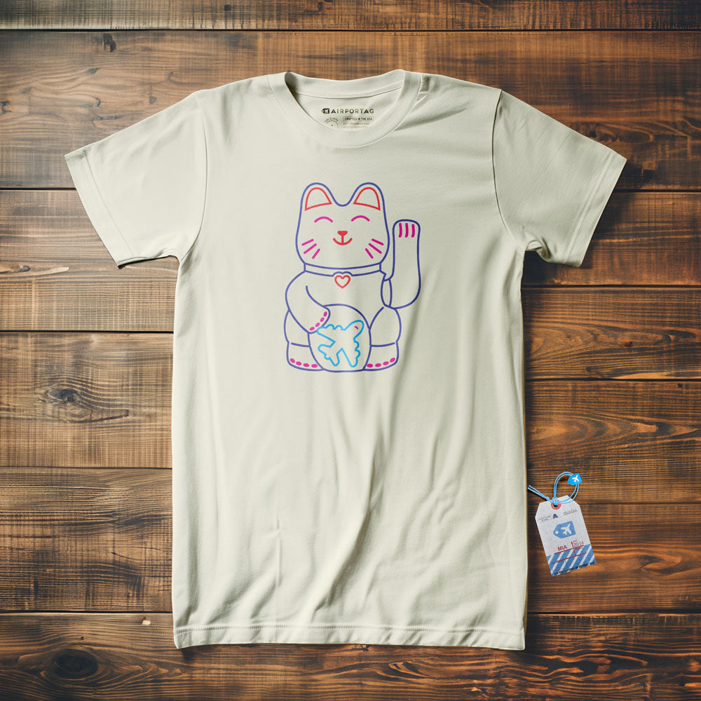 Lucky Flying Cat - T-Shirt
