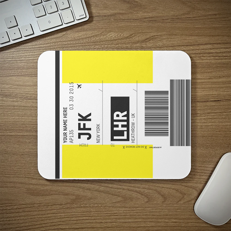 Luggage Ticket - Mousepad