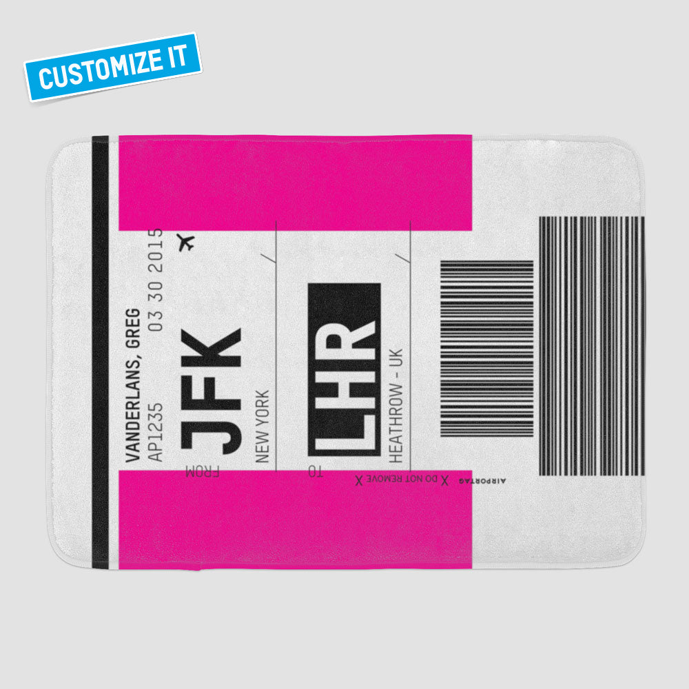 Luggage Ticket - Bath Mat