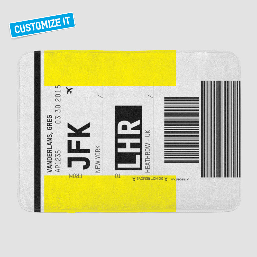 Luggage Ticket - Bath Mat