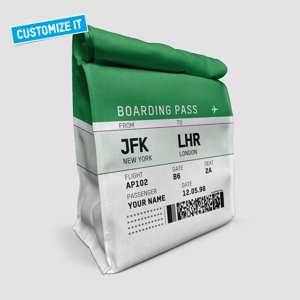 Carte d'embarquement - Sac à lunch