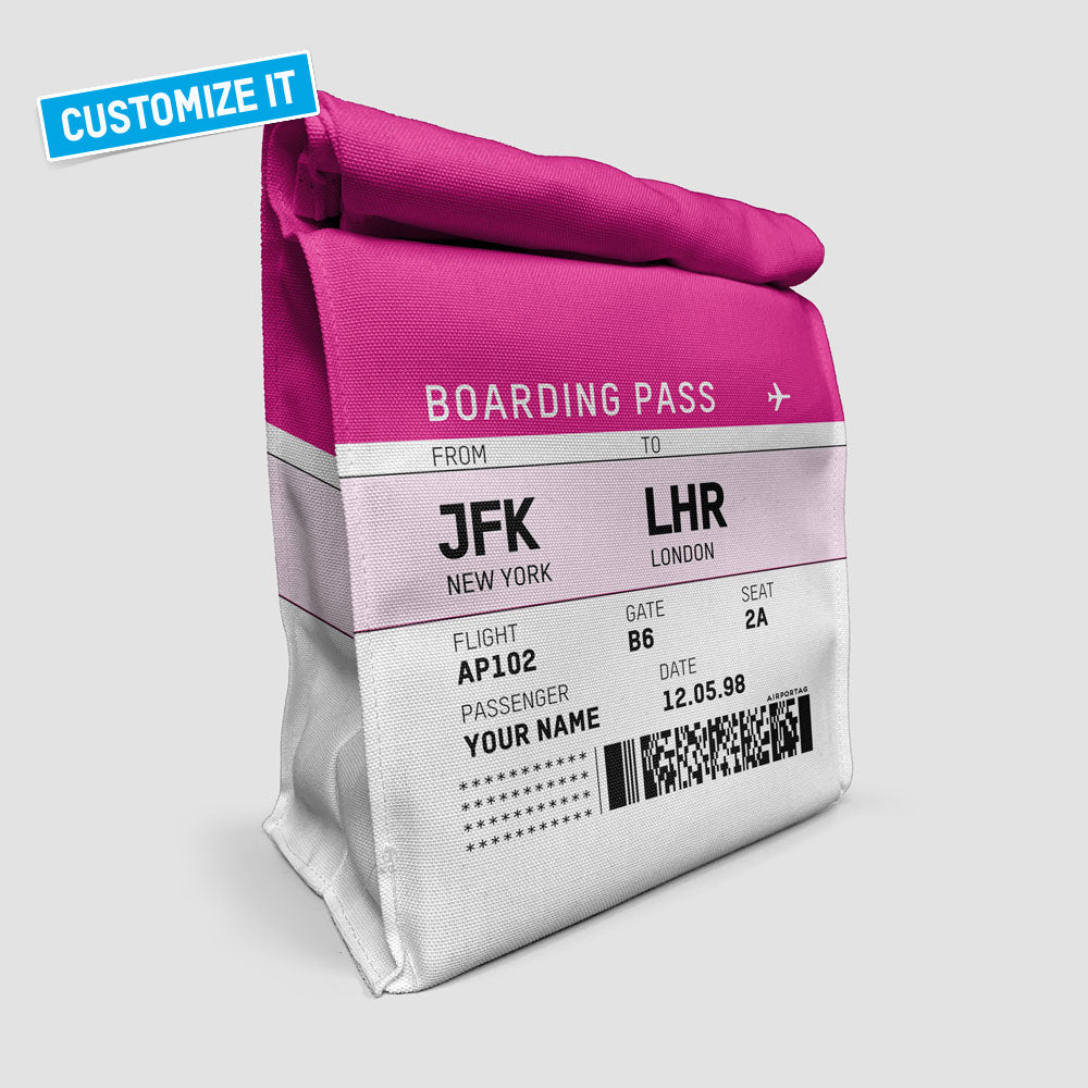 Carte d'embarquement - Sac à lunch