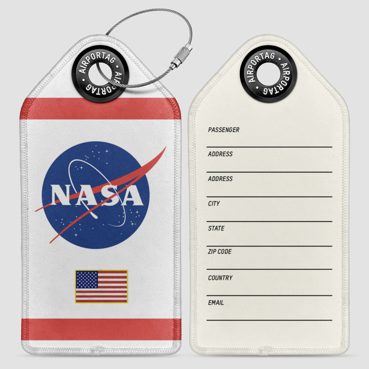 Space USA Flag - Luggage Tag