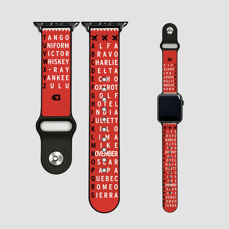 Nato Phonetic Alphabet - Apple Watch Band