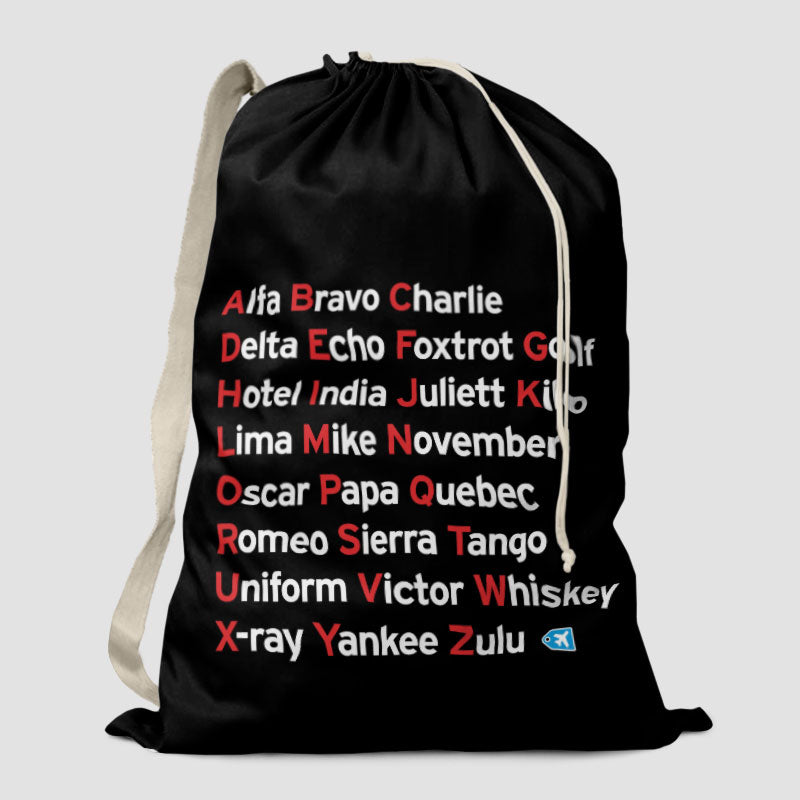 NATO Phonetic Alphabet - Laundry Bag