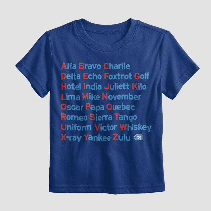 Phonétique de l'OTAN - T-shirt enfants