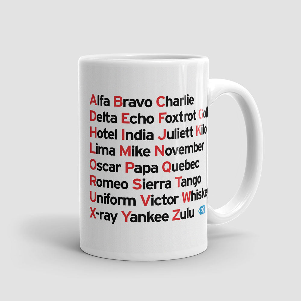 NATO Phonetic Alphabet - Mug