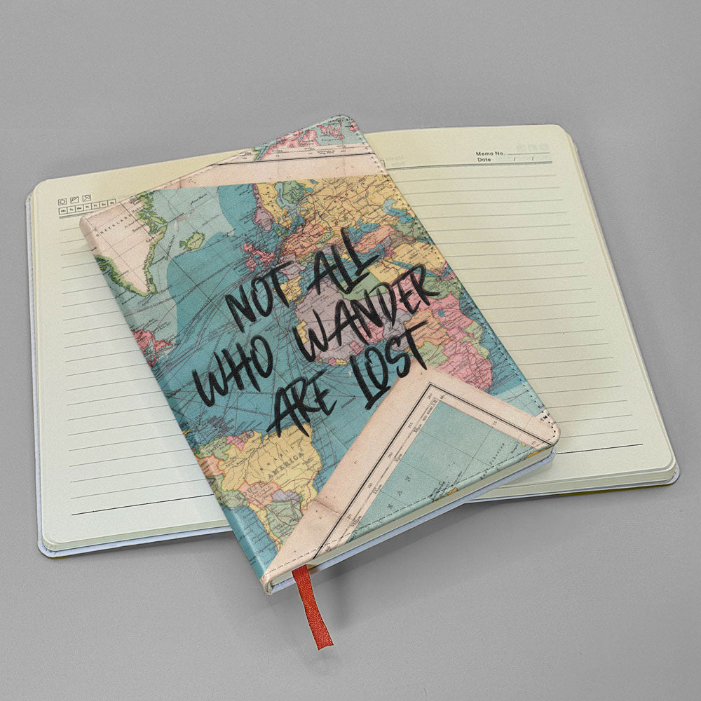 Not All Who Wander - World Map - Journal