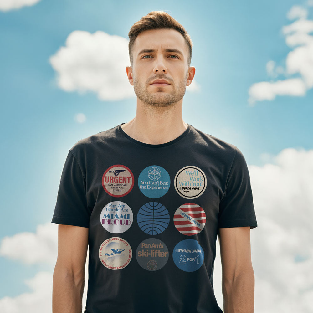 Pan Am Circles Badge - T-shirt