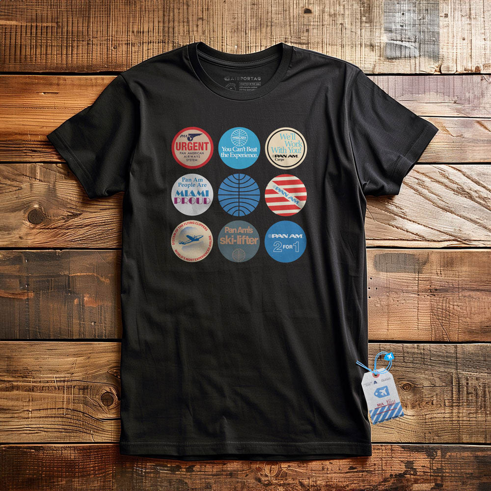 Pan Am Circles Badge - T-shirt