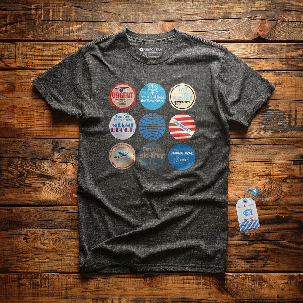 Pan Am Circles Badge - T-shirt