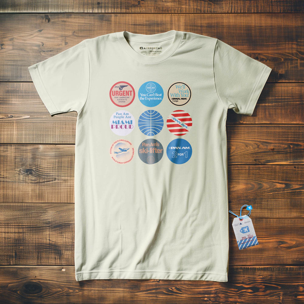 Pan Am Circles Badge - T-shirt