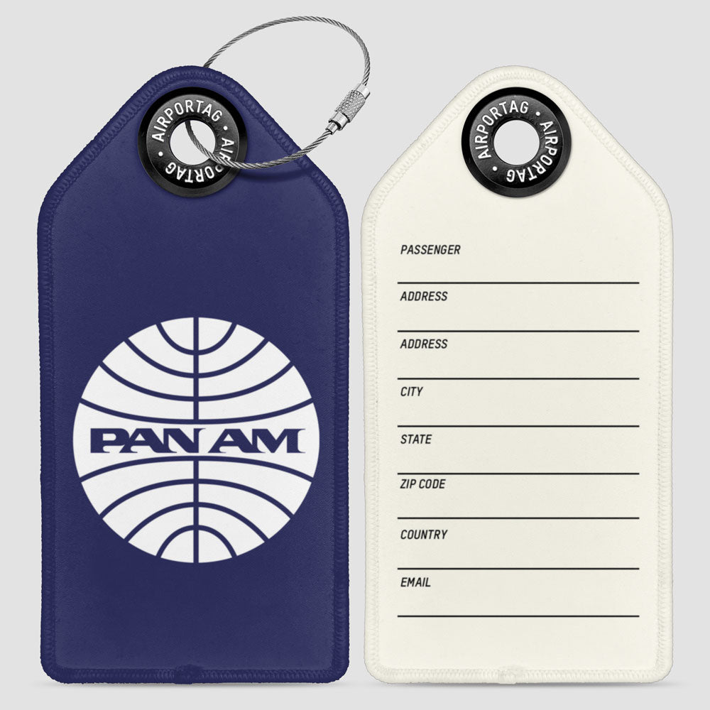 Pan Am Logo - Dark Blue - Luggage Tag