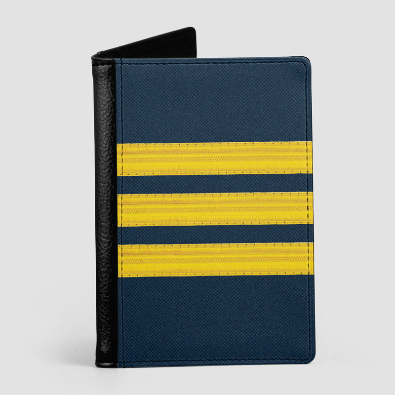 Navy Pilot Stripes - Passport Cover