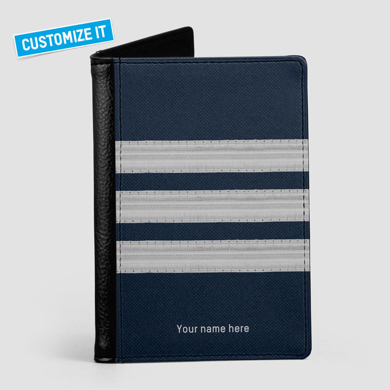 Navy Pilot Stripes - Passport Cover