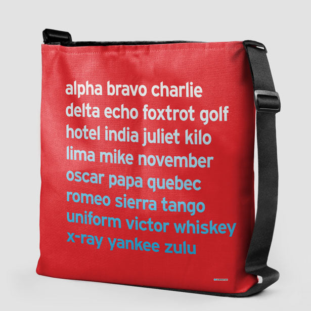 NATO Phonetic Alphabet - Tote Bag airportag.myshopify.com