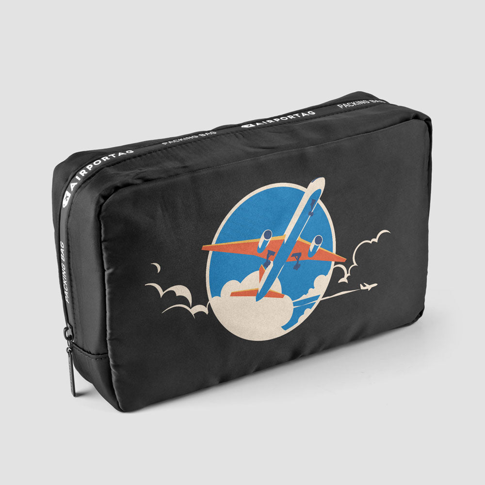 Plane Retro Sky - Packing Bag