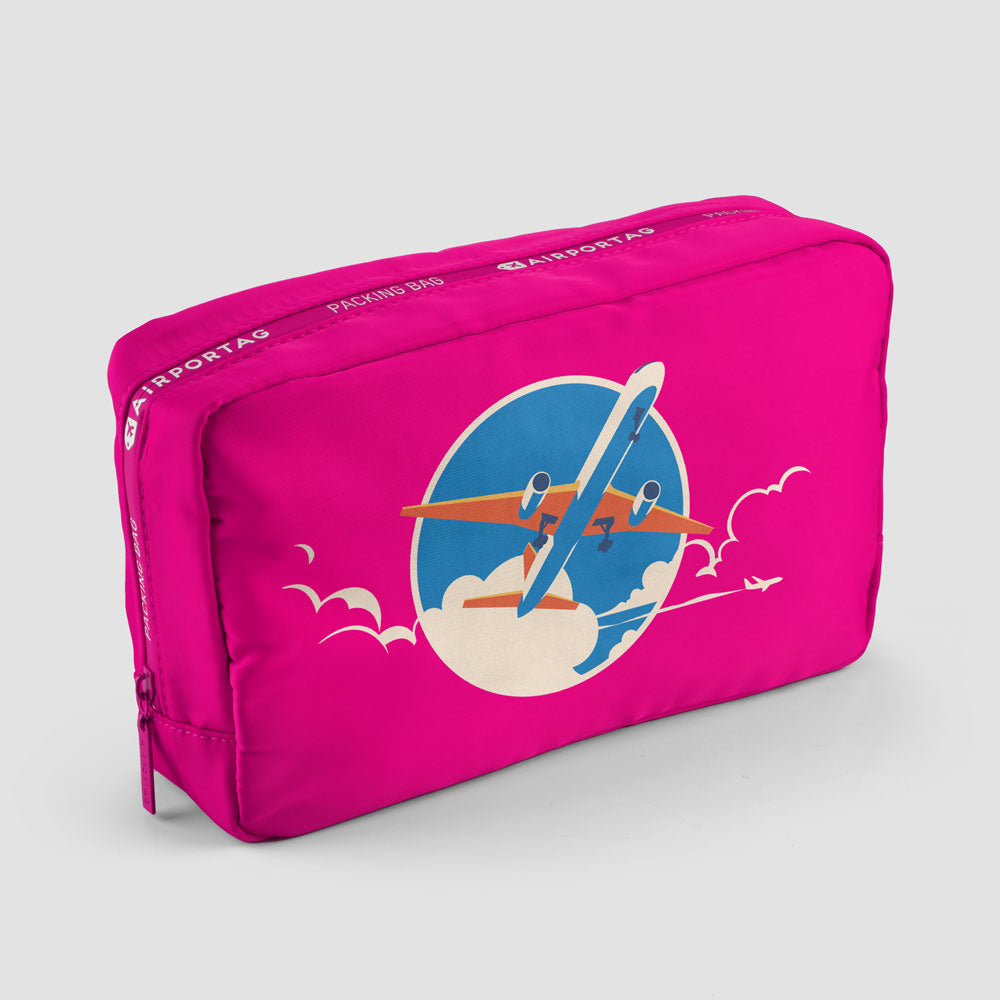 Plane Retro Sky - Packing Bag