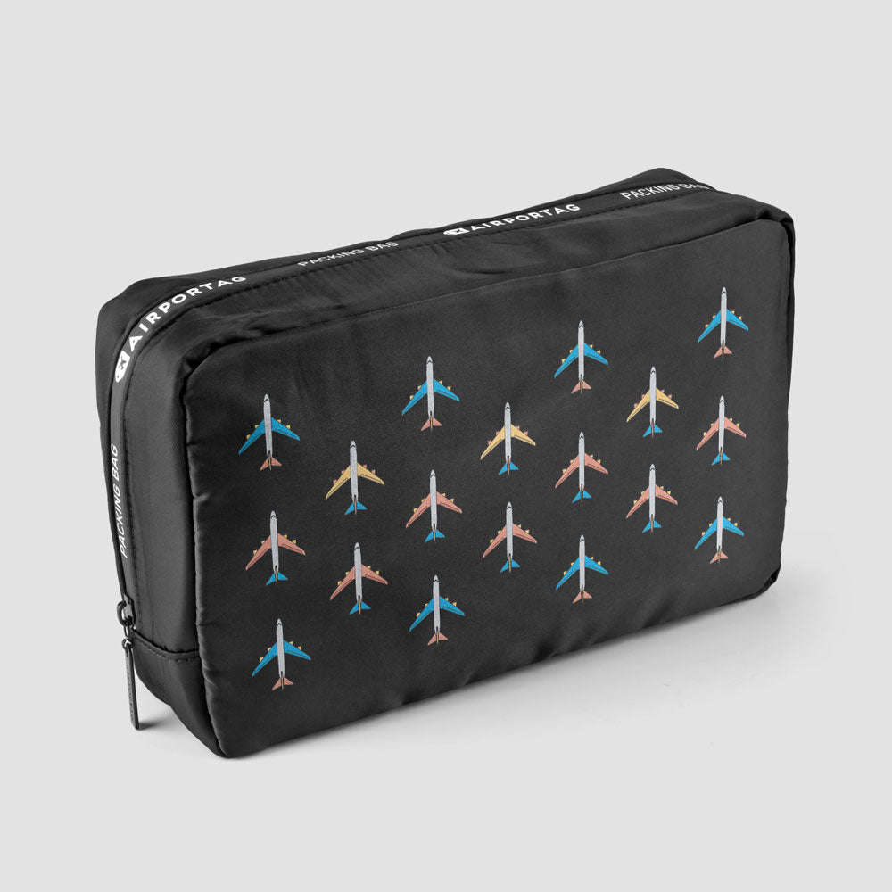 Planes Grey Sky - Packing Bag