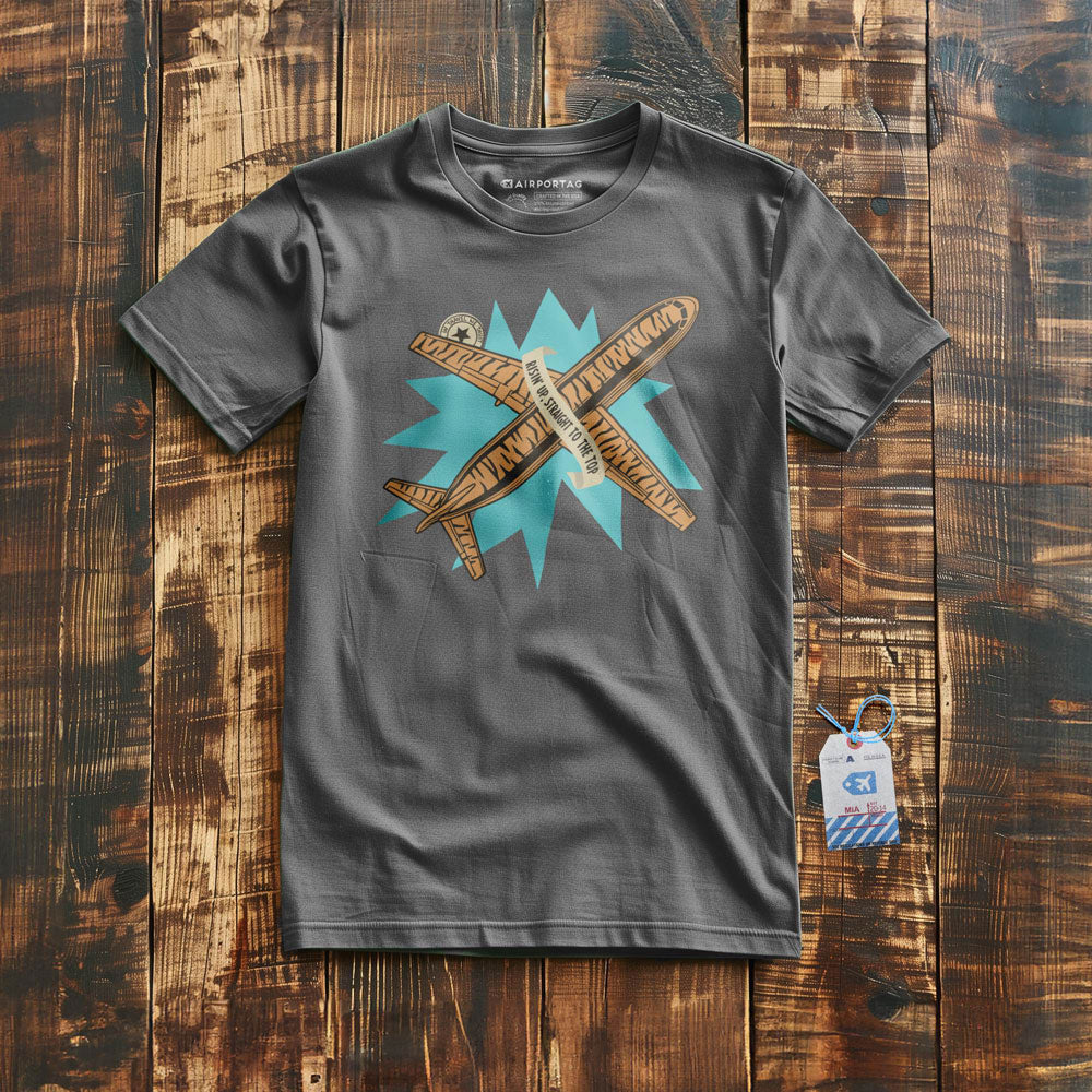 Risin'Up Tiger Airplane - T-Shirt