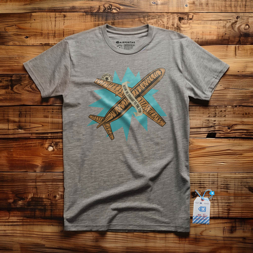 Risin'Up Tiger Airplane - T-Shirt
