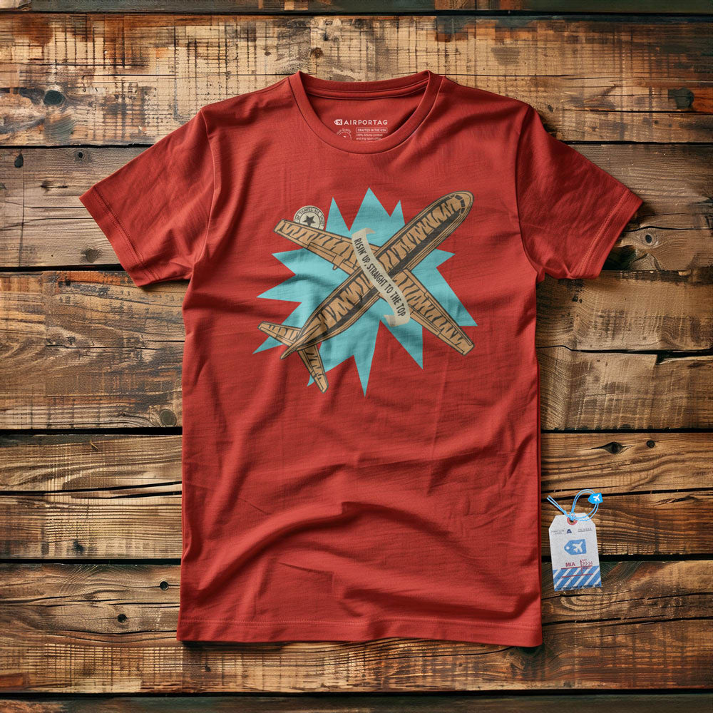 Risin'Up Tiger Airplane - T-Shirt